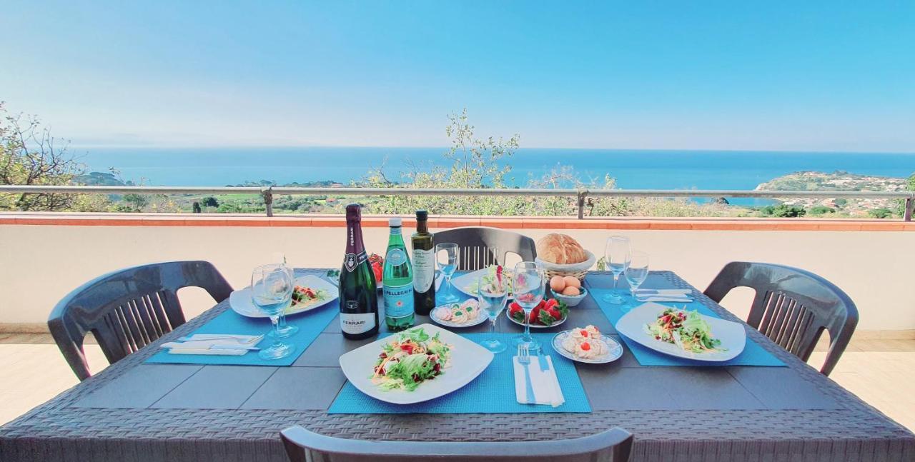 Naturamare Apartments - Piscina Idromassaggio Con Vista Mare Aperta Fino Alle Ore 22-00 Capo Vaticano Kültér fotó